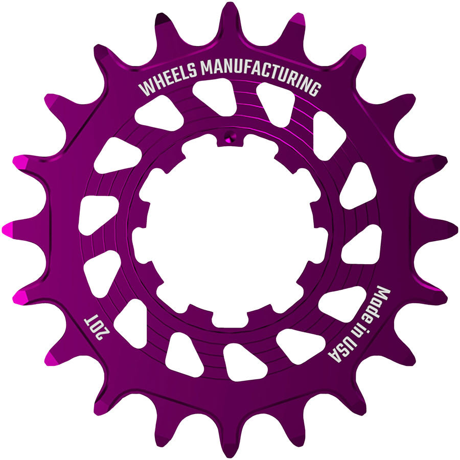 Wheels Manufacturing SOLO HG Cog - 20t Fits SOLO-HG Kits Purple