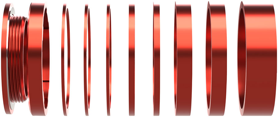 Wheels Manufacturing SOLO-HG Single Speed Conversion Kit - For HG Style Hubs Red