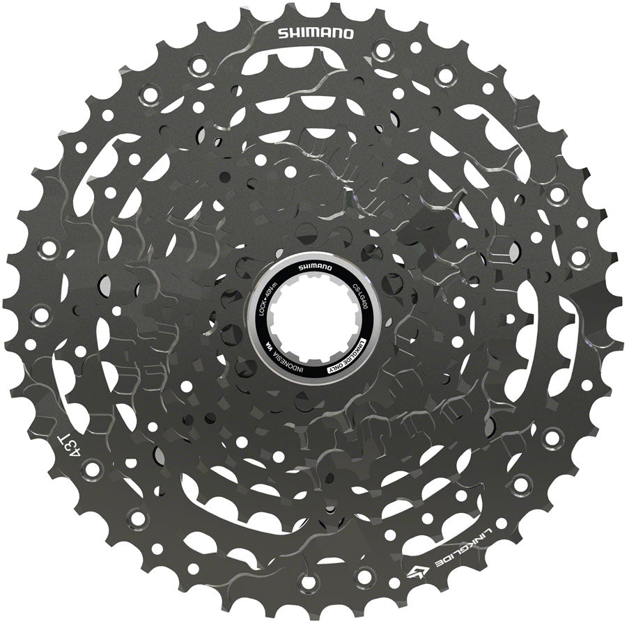 Shimano CUES  CS-LG400-10 Cassette - 10 Speed 11-43t LINKGLIDE Black