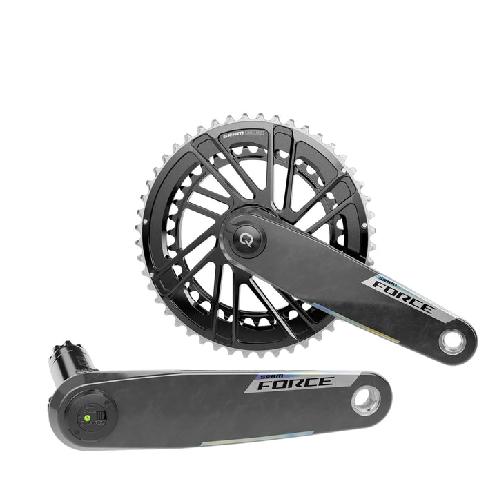 SRAM Force AXS Power Meter Crankset - 165mm 12-Speed 48/35t Thread Mount 8-Bolt PM Spider DUB Spindle Carbon E1