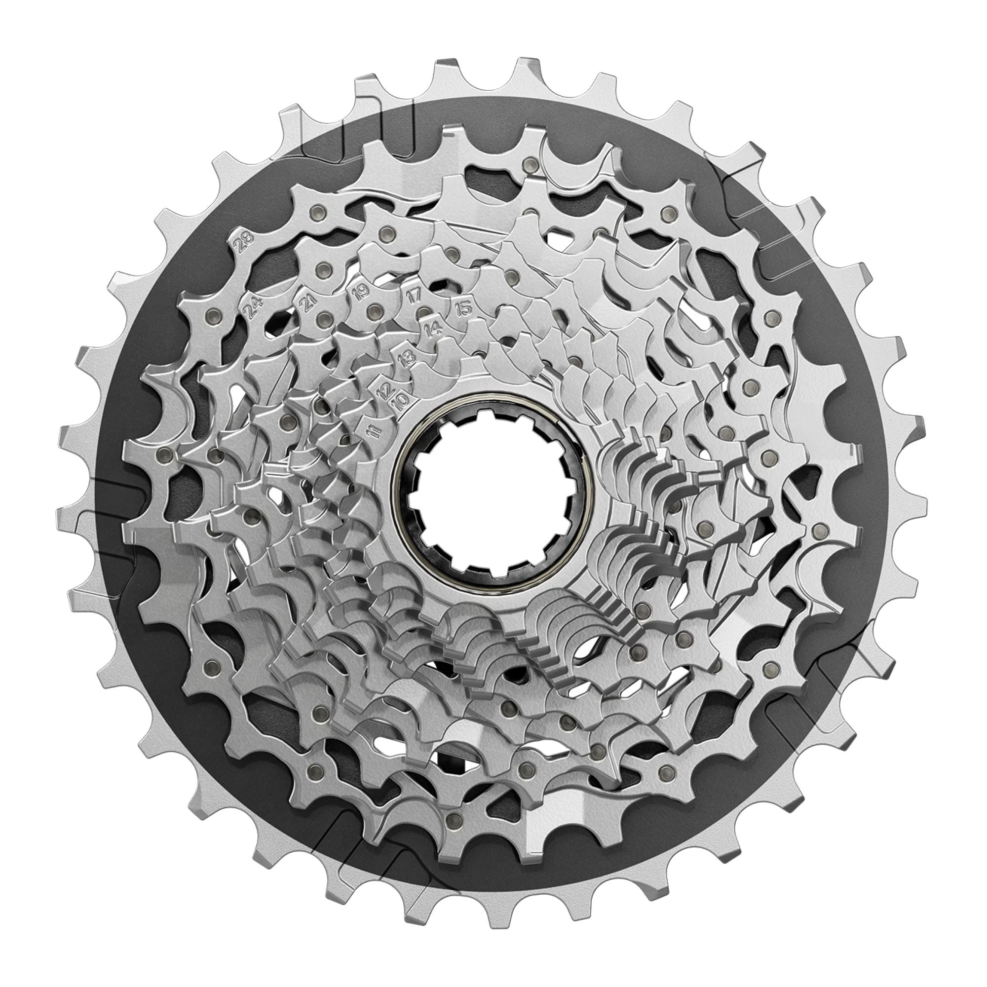 SRAM Force スプロケット 10-36T 12S SRAM Force XG-1270 Cassette - 12-Speed 10-36t Silver For XDR