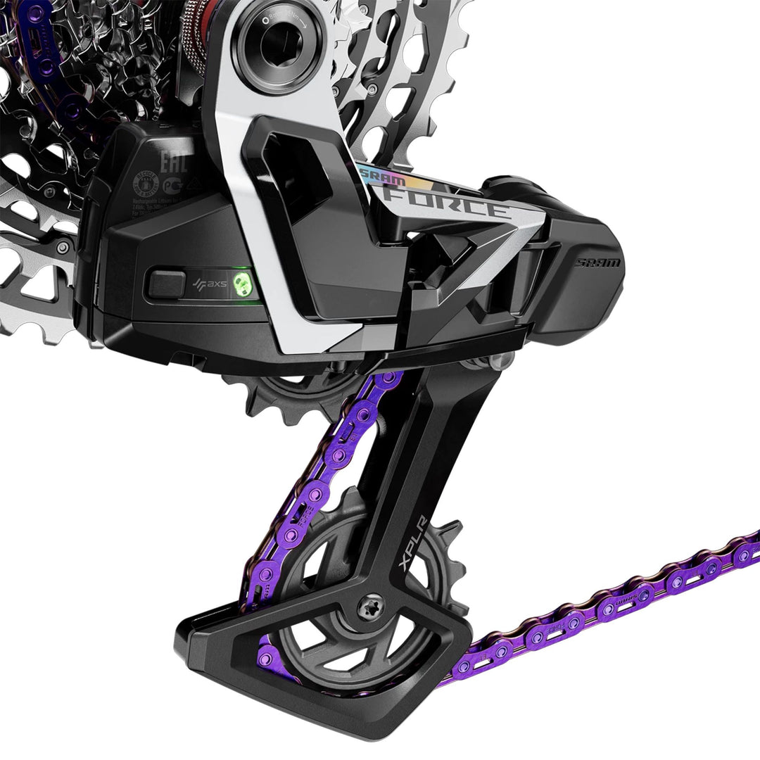 SRAM Force XPLR AXS Rear Derailleur - For Force XPLR 1x 13-Speed 46t Max UDH Hangerless Battery Not Included BLK/Silver E1