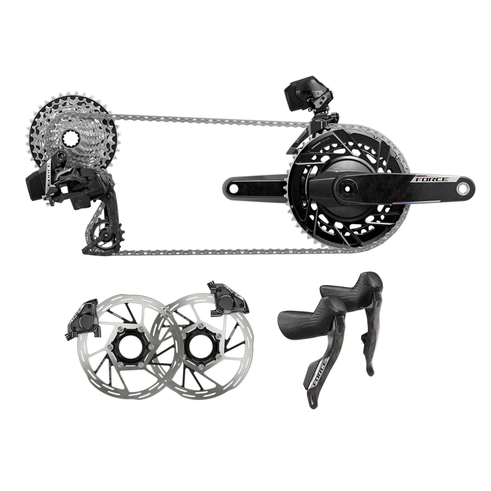 SRAM Force eTap AXS Road Groupset - 2x12-Speed HRD Shift/Brake