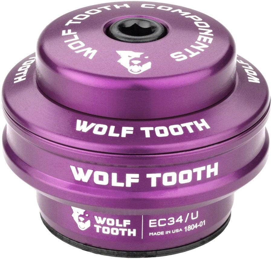 Wolf Tooth Performance Headset - EC34/28.6 Upper 16mm Stack Ultraviolet Purple