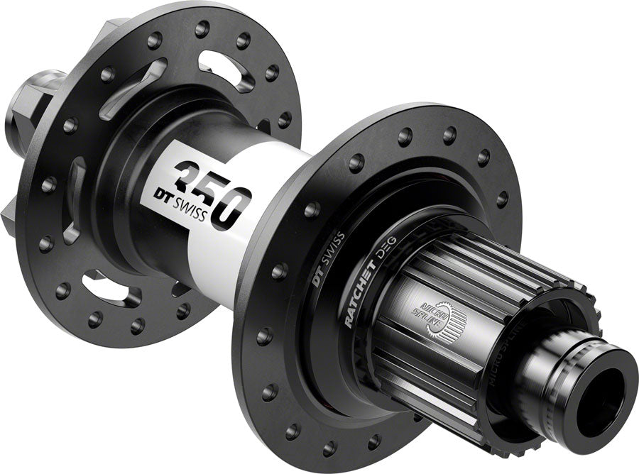 DT Swiss 350 DEG Rear Hub - 12 x 148mm 6-Bolt Micro Spline Black 32H 72pt