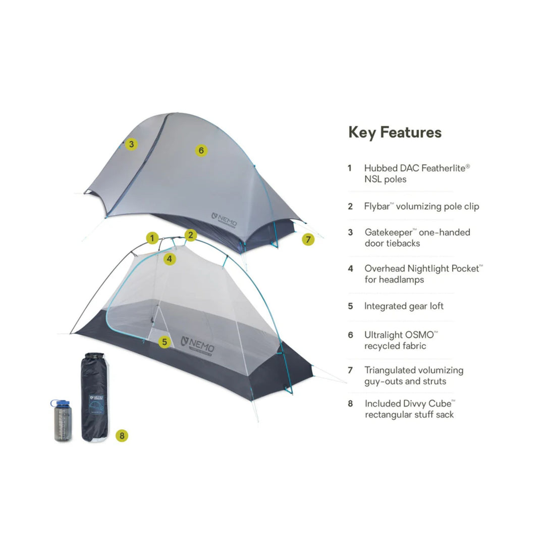 Nemo Hornet Elite OSMO Ultralight Backpacking 1p Tent