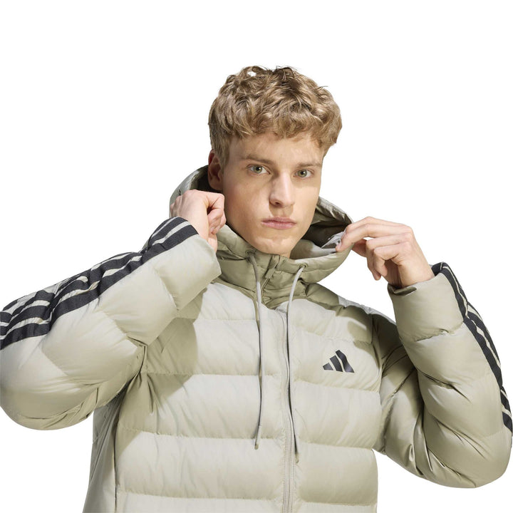 Adidas Essentials Climawarm 3 Stripes Synthetic Down Jacket