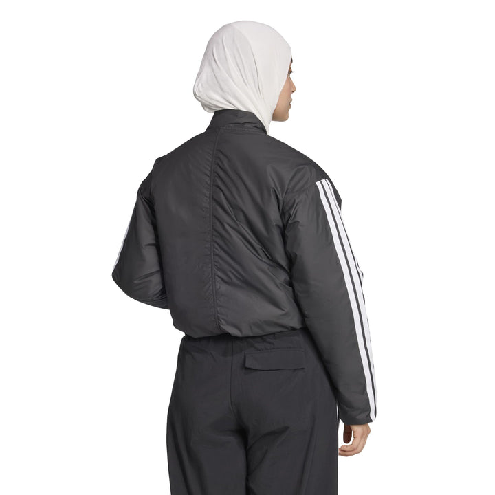 Adidas Women's Essentials Climawarm 3-Stripes Insulated Bomber Jacket