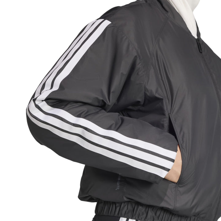 Adidas Women's Essentials Climawarm 3-Stripes Insulated Bomber Jacket
