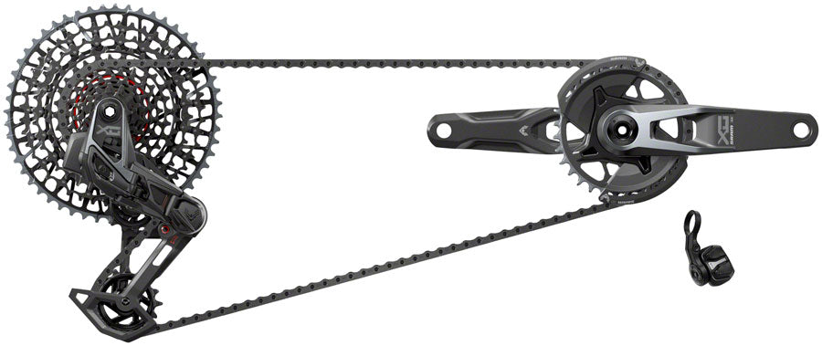 SRAM X0 T-Type Eagle Transmission Groupset - 175mm Crank 32t Chainring AXS POD Controller 10-52t Cassette Rear Derailleur Chain V2