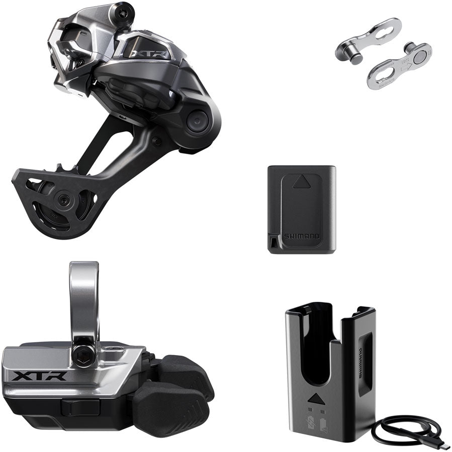 Shimano XTR M9250 Di2 Wireless Upgrade Kit - Includes M9250-SGS Rear Derailleur M9250-R  Shifter Battery Charger Quick Link
