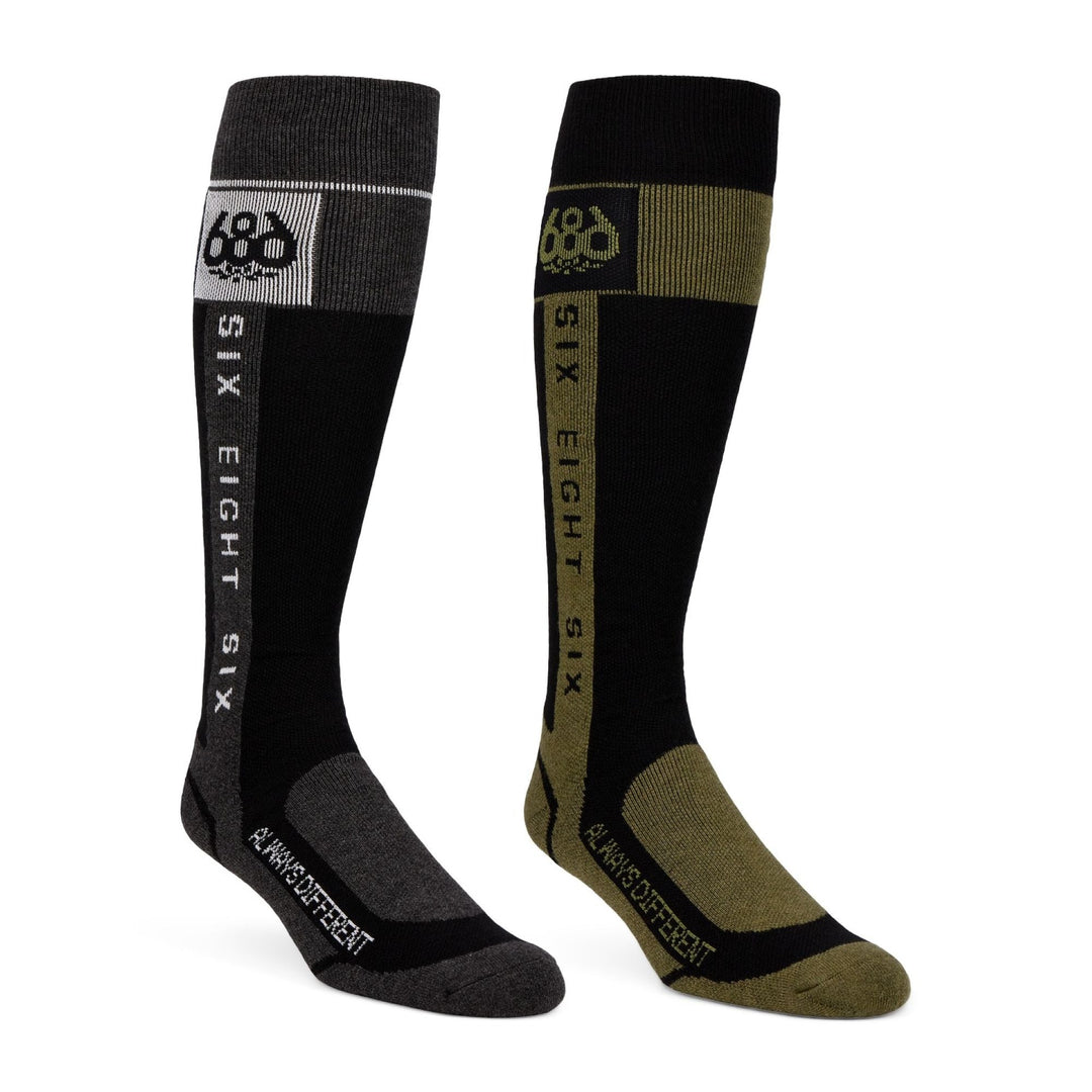 686 Men's Merino Flow Sock - 2 Pack