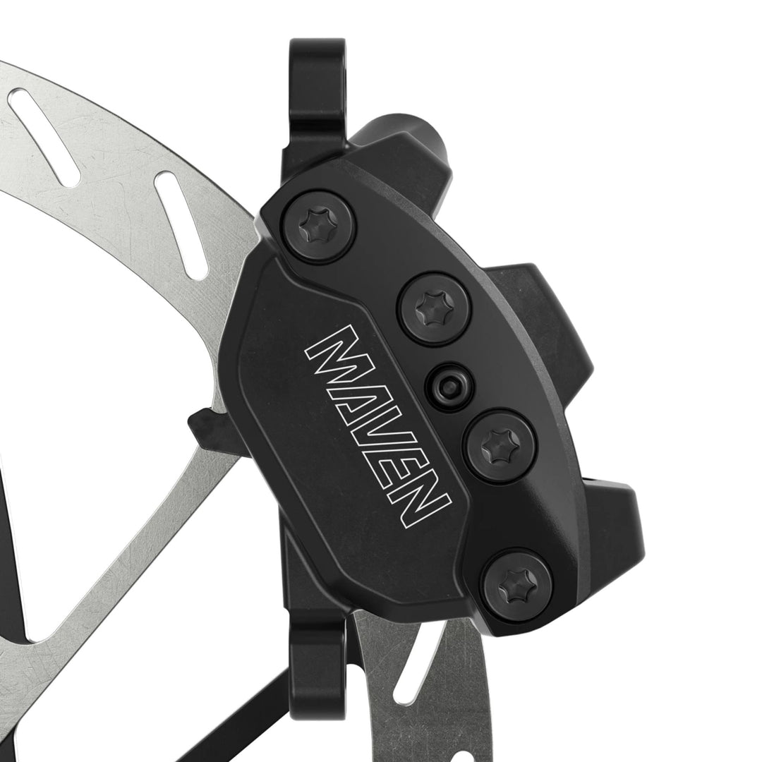 SRAM Maven Silver Disc Brake Lever - Front Rear Post Mount 4-Piston Aluminum Lever SS Hardware BLK B1