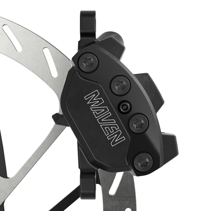 SRAM Maven Silver Disc Brake Lever - Front Rear Post Mount 4-Piston Aluminum Lever SS Hardware BLK B1