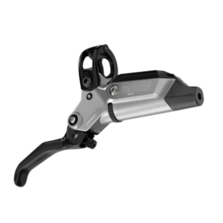 SRAM Maven Ultimate Stealth Disc Brake Lever - Front Post Mount 4-Piston Aluminum Lever Titanium Hardware BLK/Silver A1