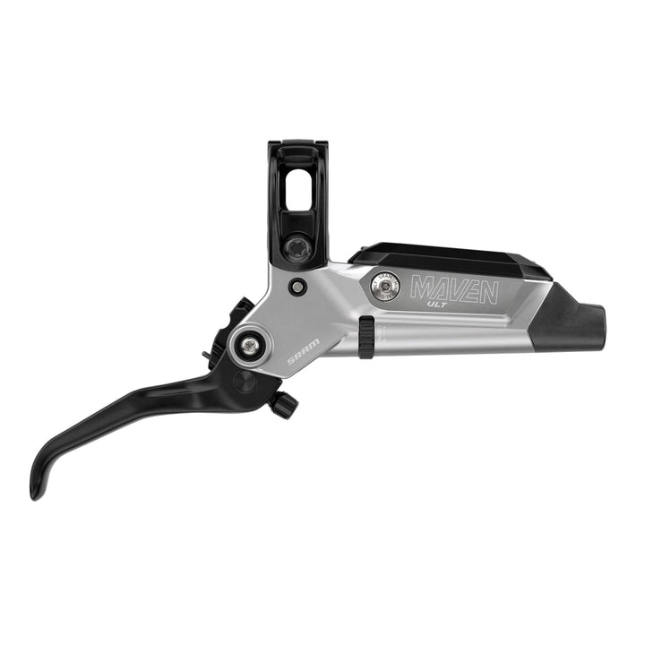 SRAM Maven Ultimate Stealth Disc Brake Lever - Front Post Mount 4-Piston Aluminum Lever Titanium Hardware BLK/Silver A1