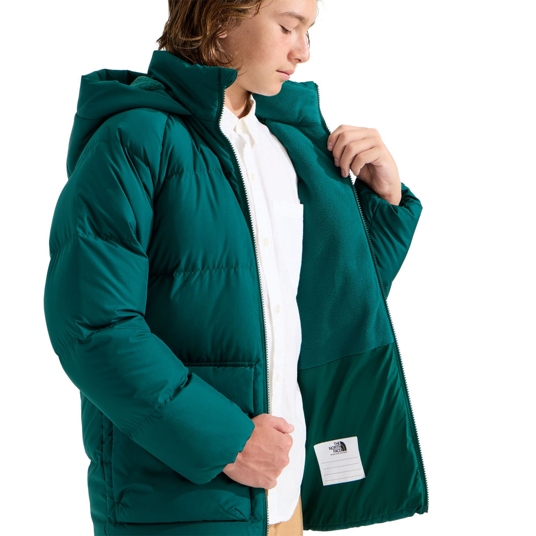 The North Face Teen North Down Fleece-Lined Short Parka