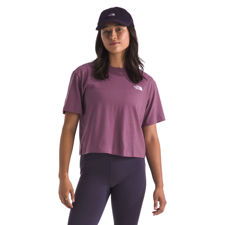 The North Face Women's Evolution Simple Dome Crop Relaxed Short-Sleeve Tee