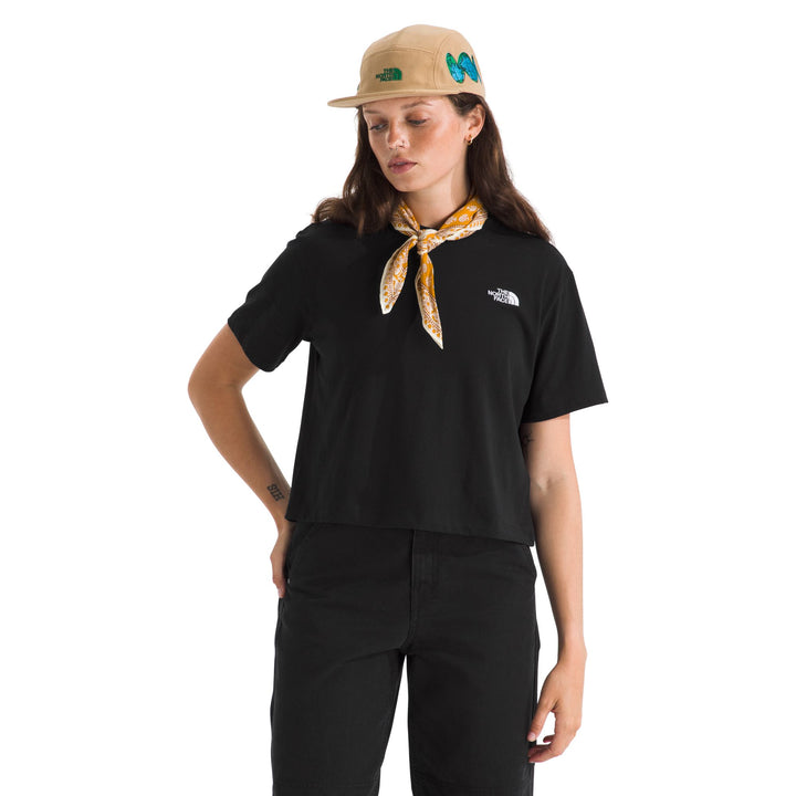 The North Face Women's Evolution Simple Dome Crop Relaxed Short-Sleeve Tee