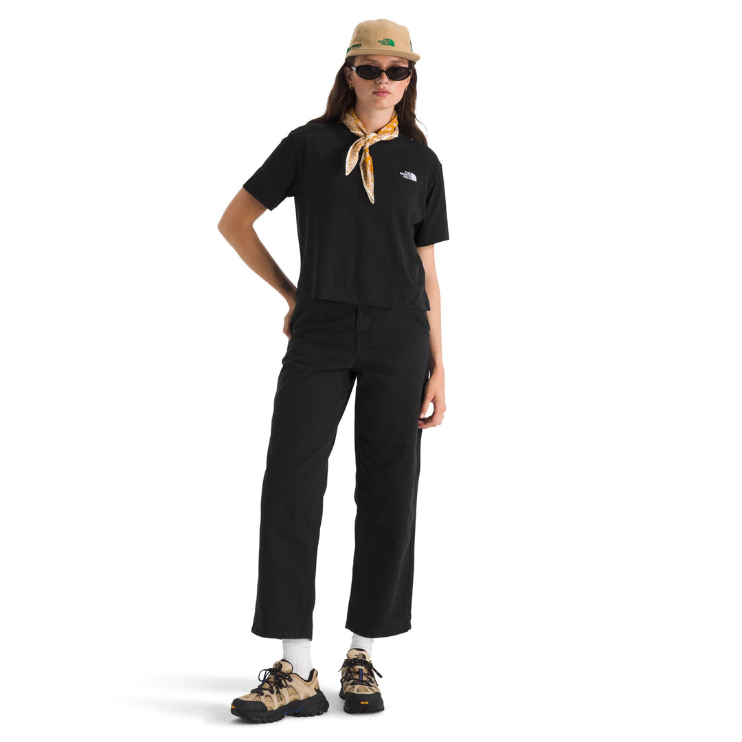 The North Face Women's Evolution Simple Dome Crop Relaxed Short-Sleeve Tee