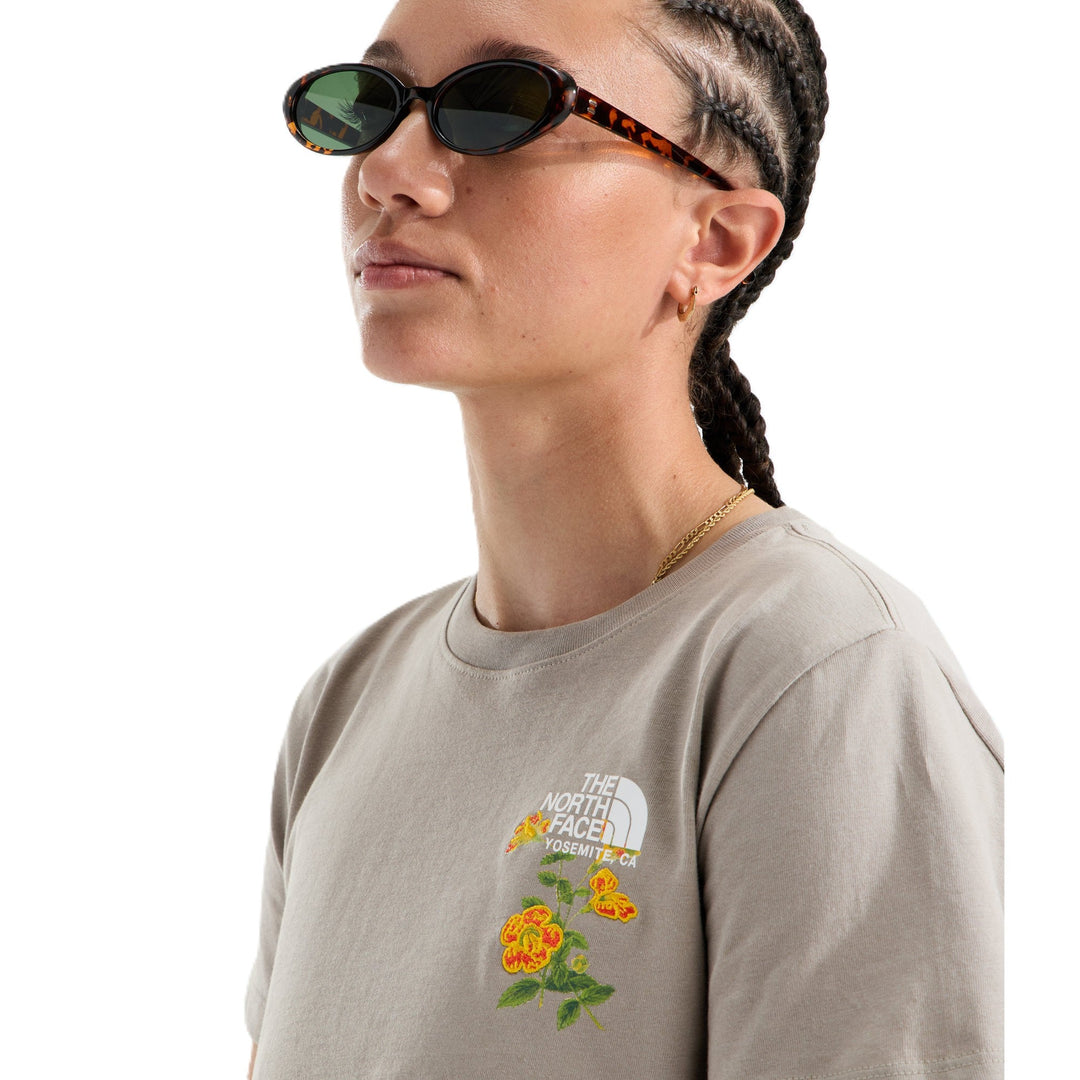 The North Face Women's Flora Embroidered Regular Short Sleeve Tee—Graphic