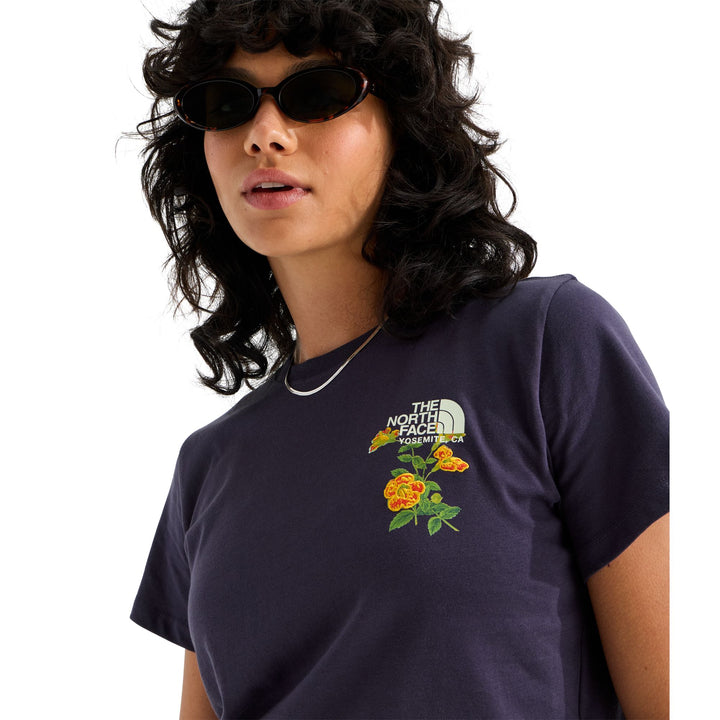 The North Face Women's Flora Embroidered Regular Short Sleeve Tee—Graphic