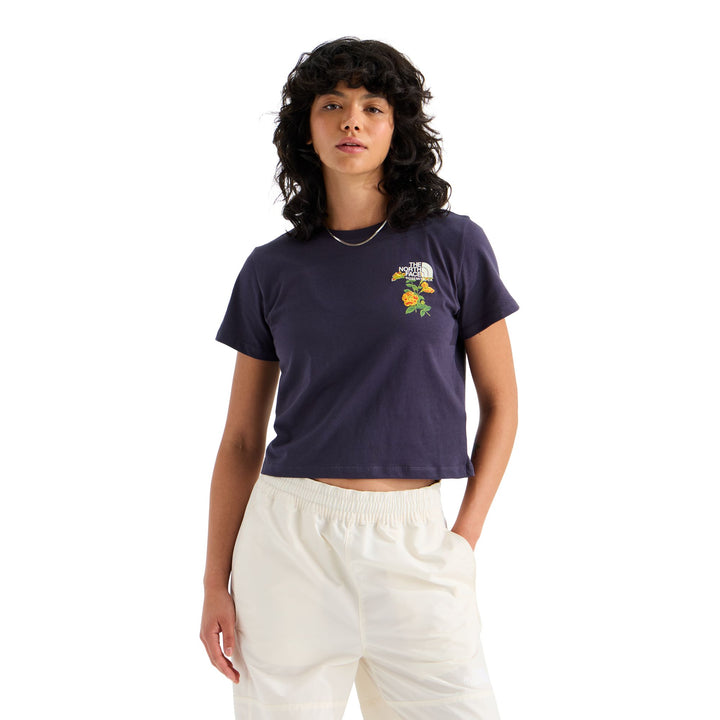The North Face Women's Flora Embroidered Regular Short Sleeve Tee—Graphic