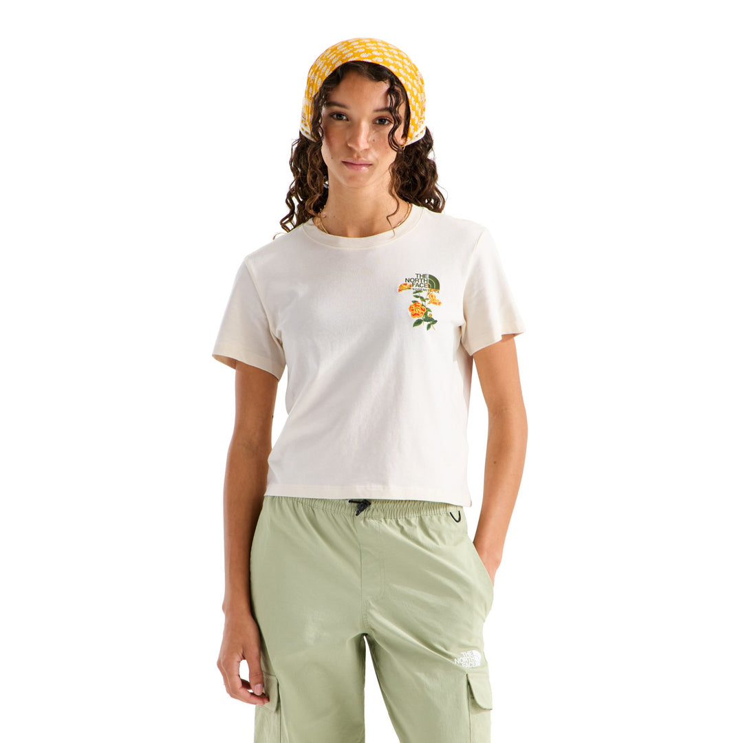 The North Face Women's Flora Embroidered Regular Short Sleeve Tee—Graphic