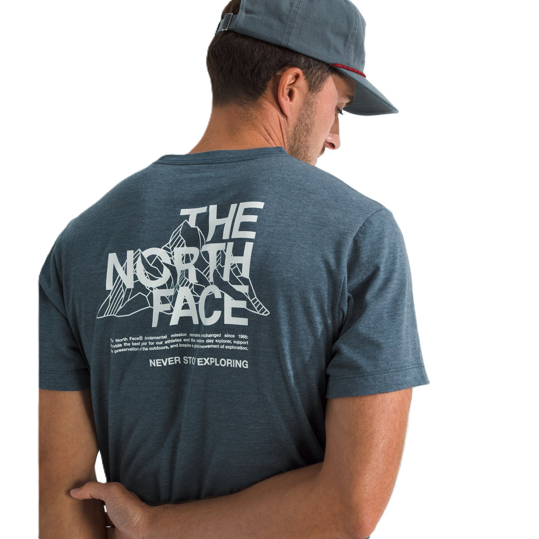 The North Face Men's Tri-Blend Mountain Sketch Short-Sleeve Tee