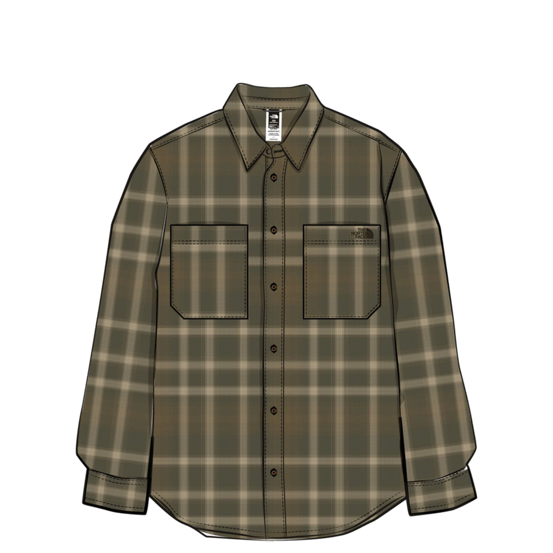 The North Face Men's Mountain Falls Flannel Button-Down Long-Sleeve Shirt