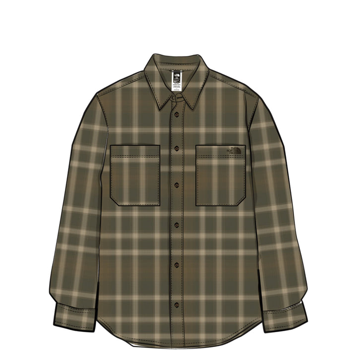 The North Face Men's Mountain Falls Flannel Button-Down Long-Sleeve Shirt