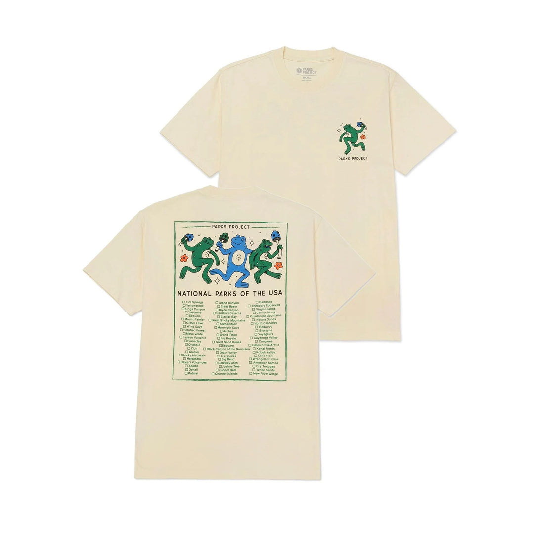 Parks Project Great Outdoors Dancin' Frogs Checklist Tee