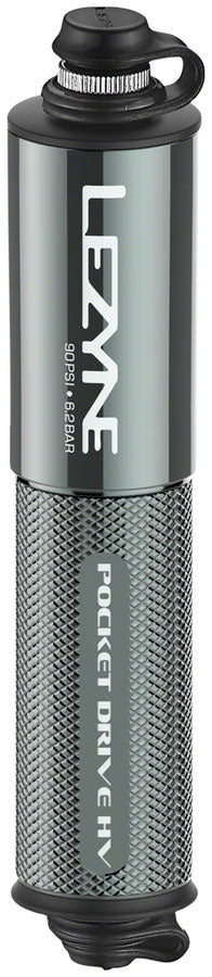 Lezyne Pocket Drive HV Frame Pump - Gloss Lite Gray