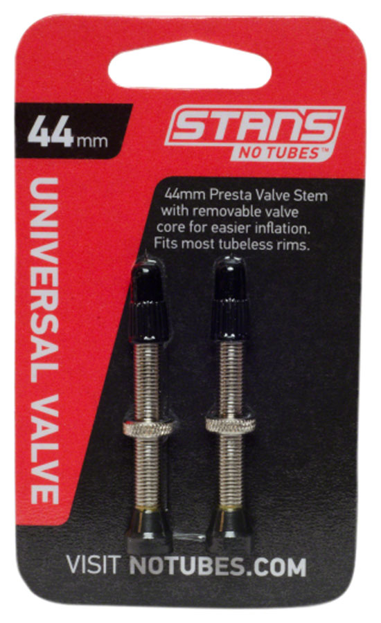 Stan's Tubeless Universal Valve Stems - Brass 44mm Pair