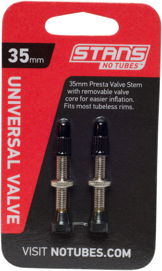 Stan's Tubeless Universal Valve Stems - Brass 35mm Pair