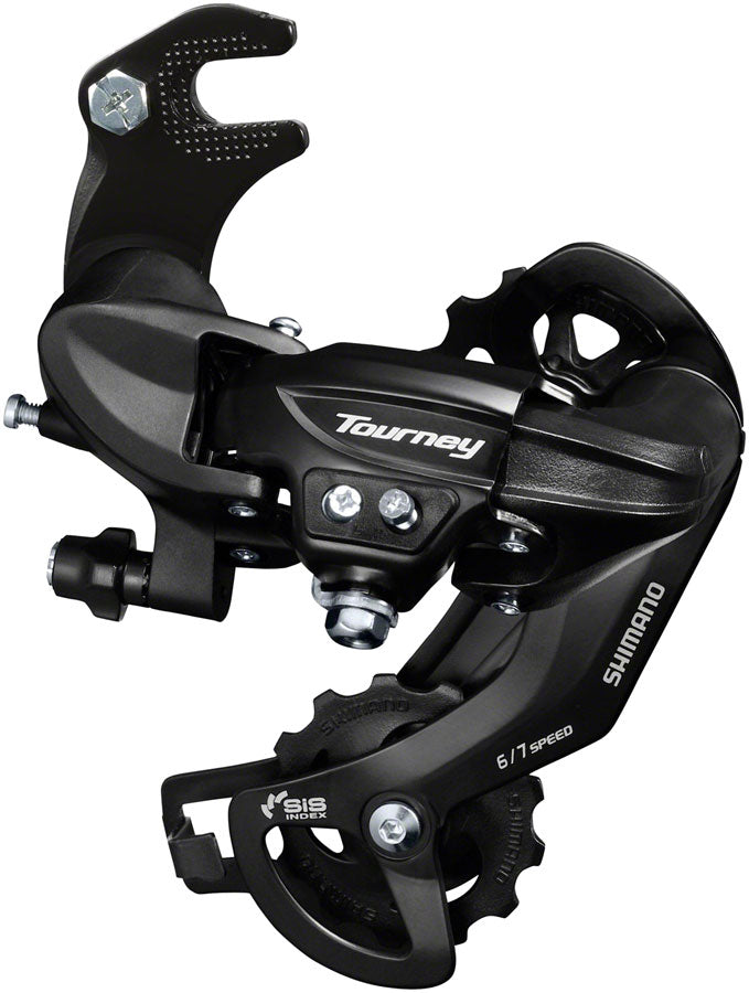 Shimano Tourney RD-TY300-SGS Rear Derailleur - 67 Speed Long Cage BLK Dropout Claw Hanger