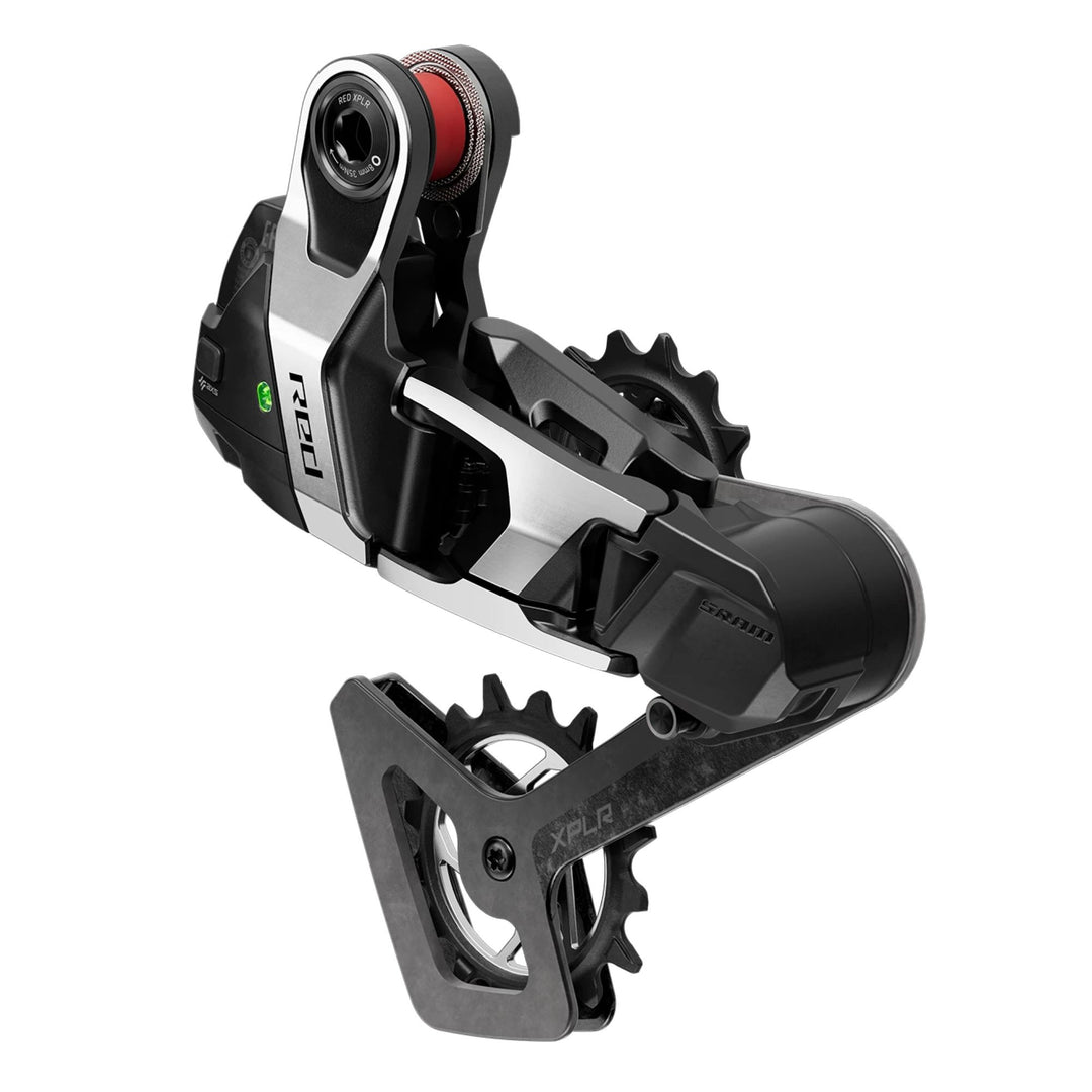 SRAM RED XPLR AXS Rear Derailleur - For RED XPLR 1x 13-Speed 46t Max UDH Hangerless Battery Not Included BLK/Silver E1