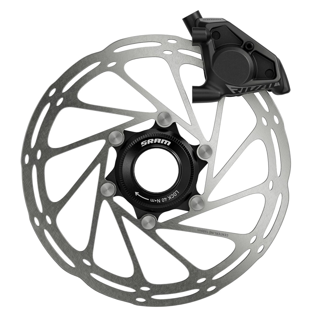 SRAM Rival eTap AXS HRD Shift/Brake Lever Hydraulic Disc Caliper - Left/Front Flat Mount 20mm Offset 950mm Hose BLK E1