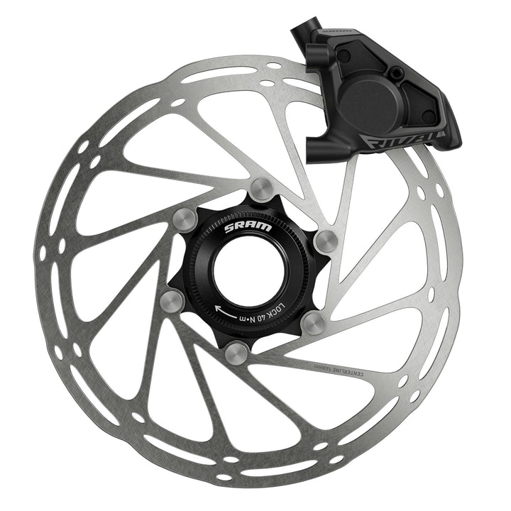 SRAM Rival eTap AXS HRD Shift/Brake Lever Hydraulic Disc Caliper - Left/Front Flat Mount 20mm Offset 950mm Hose BLK E1