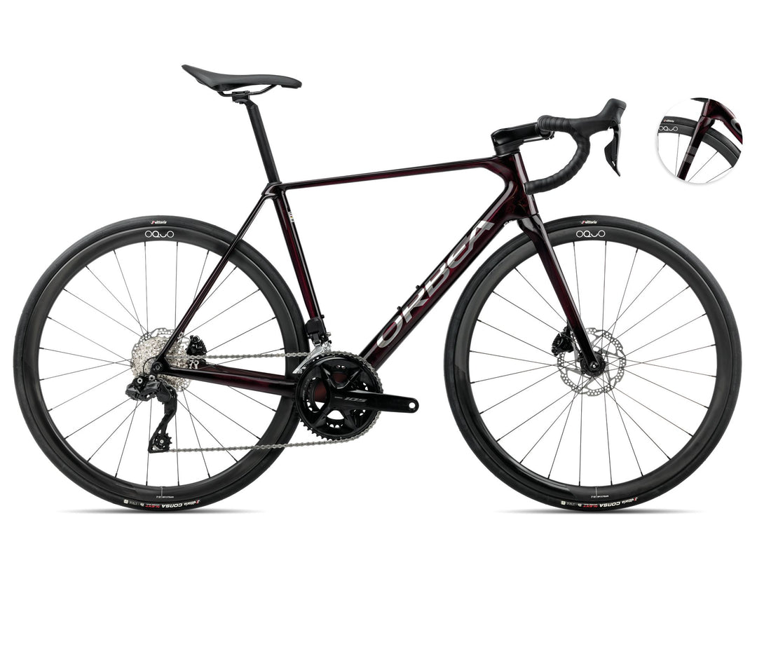 Orbea ORCA M35i 2025 Wine Red Carbon View-Titanium (Gloss)