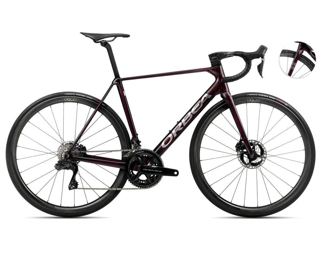 Orbea ORCA M10iLTD PWR 2025 Wine Red Carbon View-Titanium (Gloss)