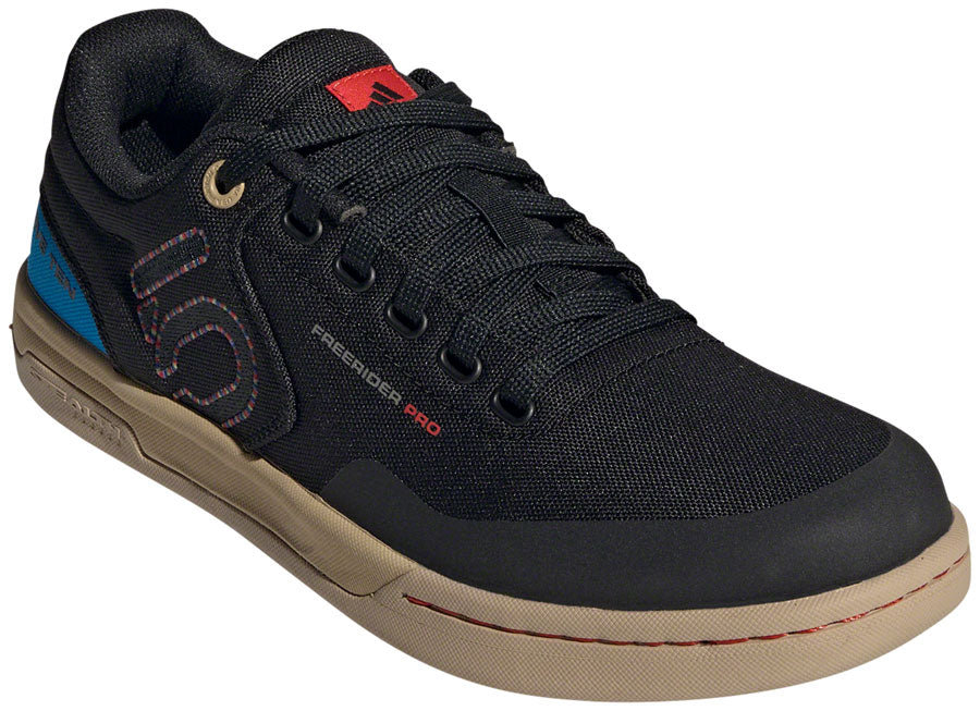 Five Ten Freerider Pro Canvas Flat Shoes - Men's Core BLK/Carbon/Pulse Lime 10