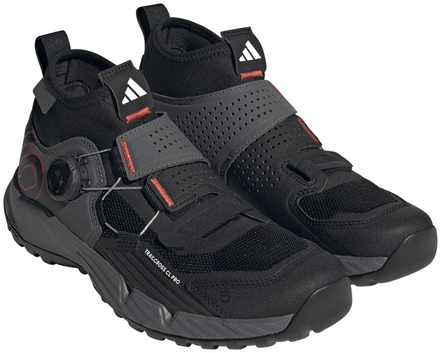 Five Ten Trailcross Pro Mountain Clipless Shoes - Women's Gray Five/Core BLK/Red 7.5