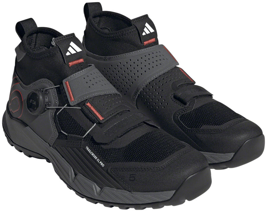 Five Ten Trailcross Pro Mountain Clipless Shoes - Men's Gray Five/Core BLK/Red 8