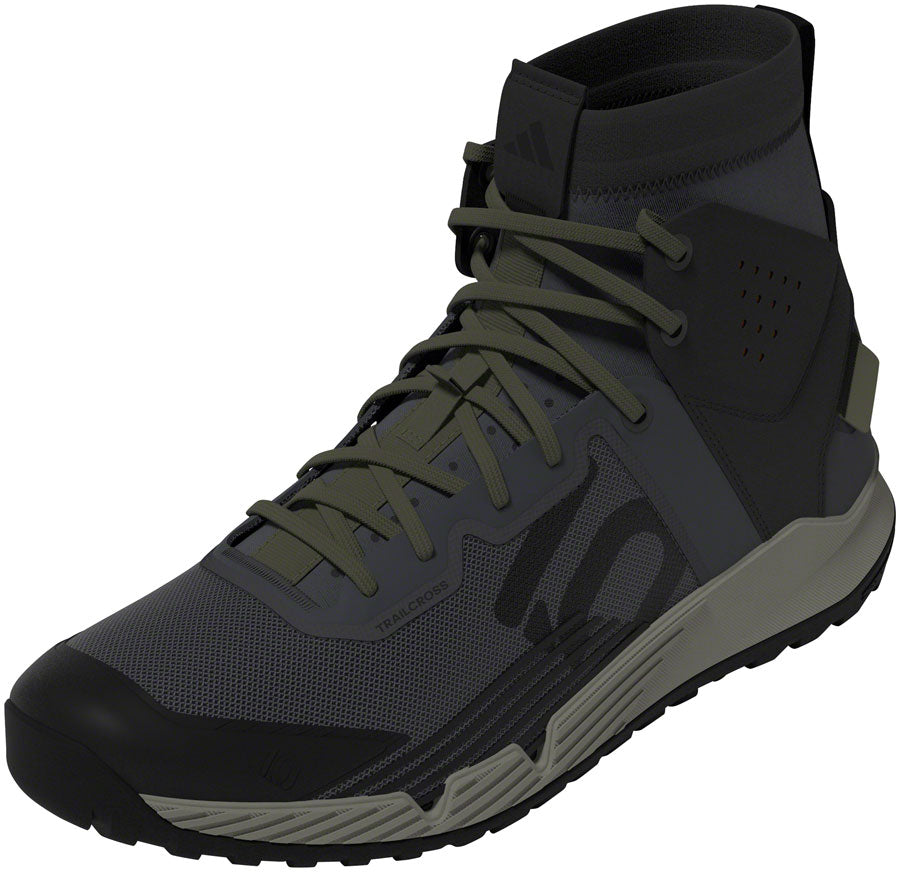 Five Ten Trailcross Mid Pro Flat Shoes - Men's Gray Six/Core BLK/Olive Strata 9