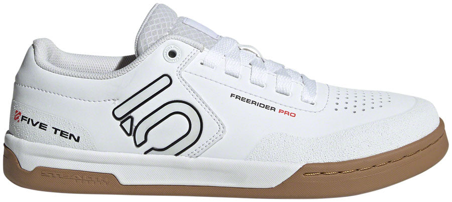 Five Ten Freerider Pro Flat Shoes - Men's FTWR White/Core Black/Red 8.5