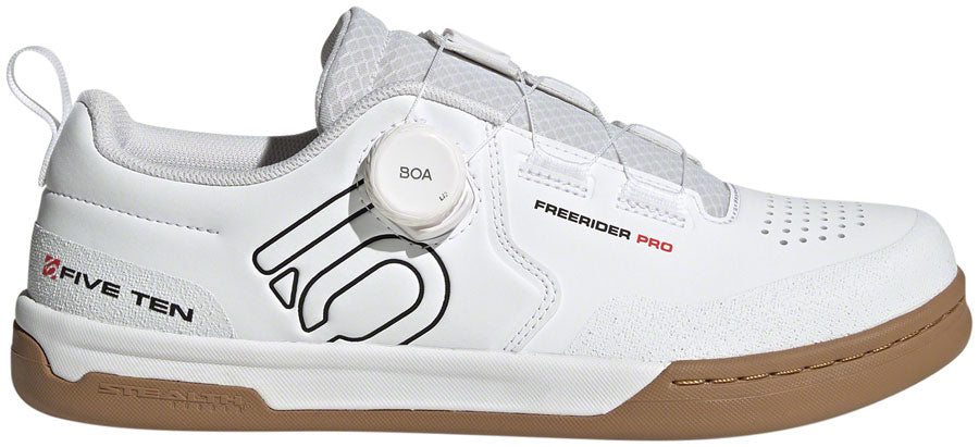 Five Ten Freerider Pro BOA Flat Shoes - Men's FTWR White/Core Black/Red 9