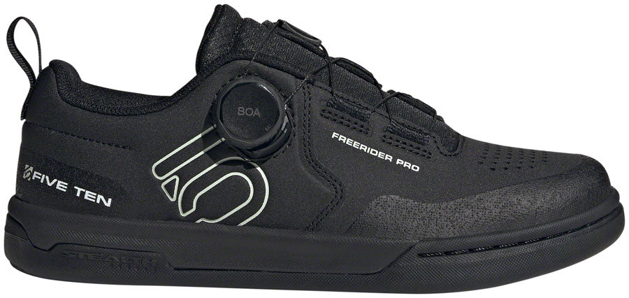 Five Ten Freerider Pro BOA Flat Shoes - Women's  Core BLK/Linen Green/FTWR White 5