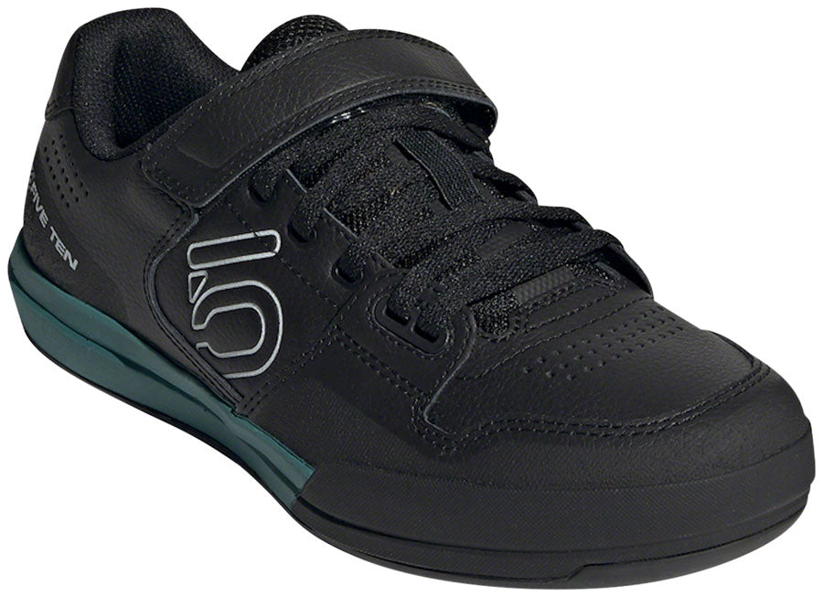 Five Ten Hellcat Mountain Clipless Shoes - Women's Core BLK / Crystal White / Hazy Emerald 7