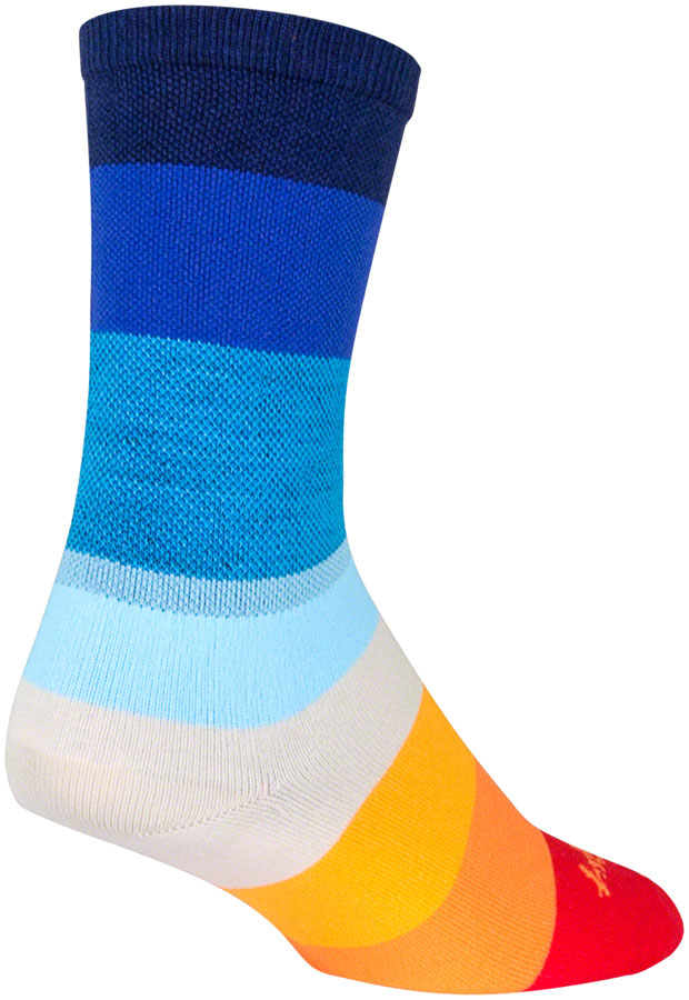 SockGuy Crew 70's Socks - 6" Blue Large/X-Large